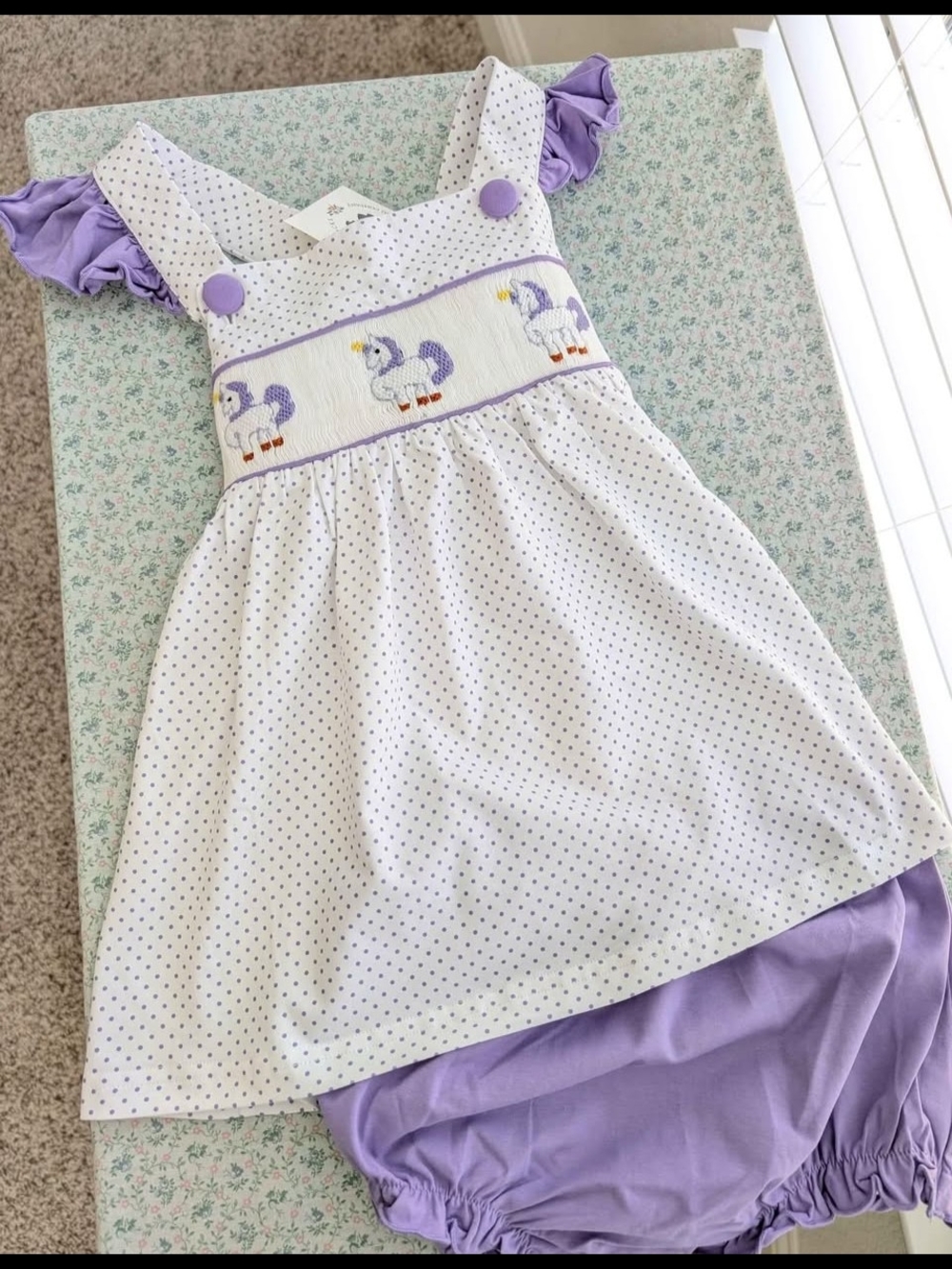 NWT 4T Unicorn Bloomer Set